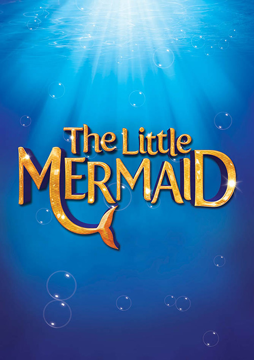 Theatre musical title treatment design for The Little Mermaid children's show