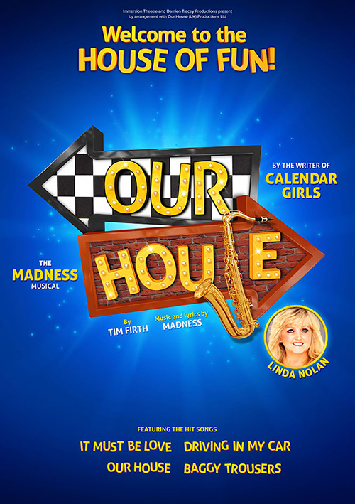 Musical Theatre poster design for the UK tour of the Madness musical Our House