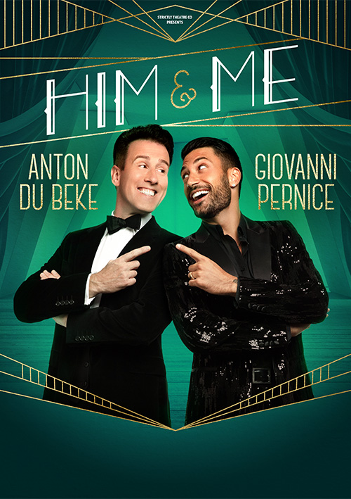 Strictly dance show poster design for tour starring Anton du Beke and Giovanni Pernice